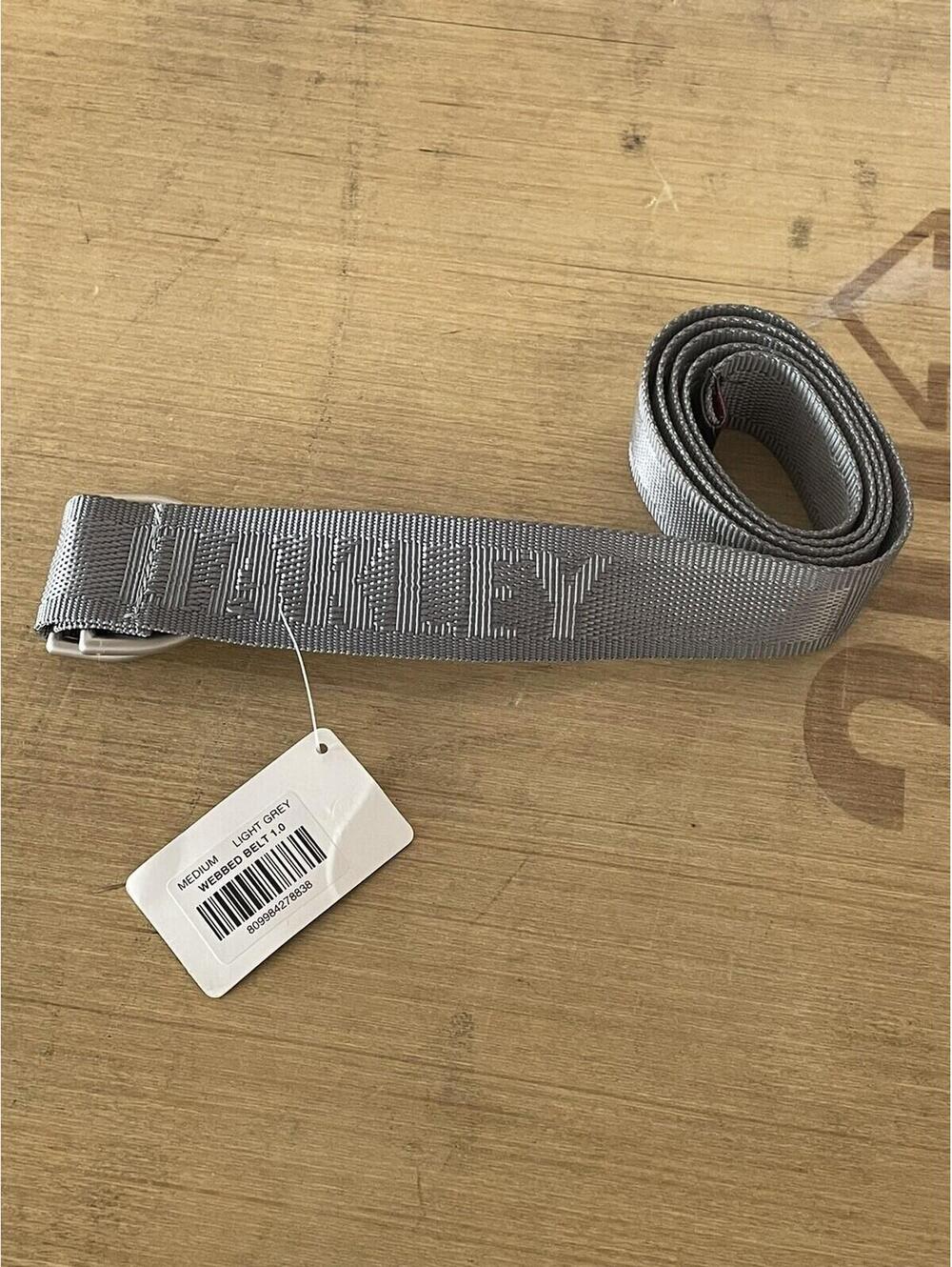 Oakley Webbed Belt 1.0 Light Grey Size Medium new